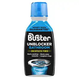 Tesco Buster bathroom plug unblocker 300ml offer