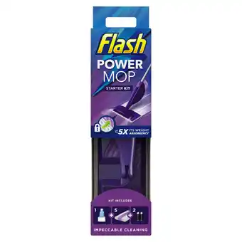 Tesco Flash power mop starter kit & 5 pads offer