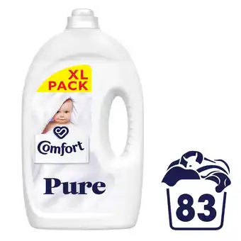 Tesco Comfort fabric conditioner pure sensitive skin 83washes 2490ml offer