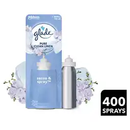 Tesco Glade sense & spray rfill +30% clean linen offer