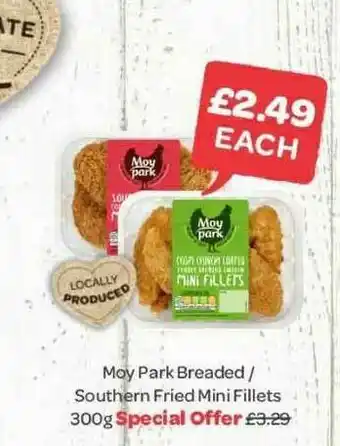 Spar Moy Park Breaded - Southern Fried Mini Fillets 300g offer