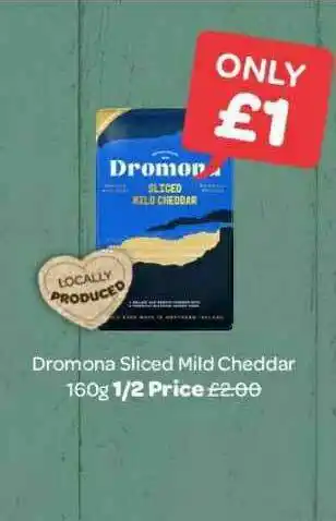 Spar Dromona Sliced Mild Cheddar 160g offer