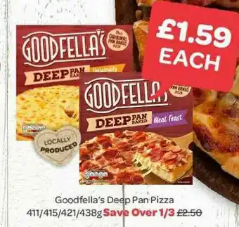Spar Goodfella's Deep Pan Pizza 411-415-421-438g offer