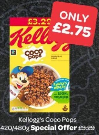 Kellogg's Coco Pops 420/480g Special Offer