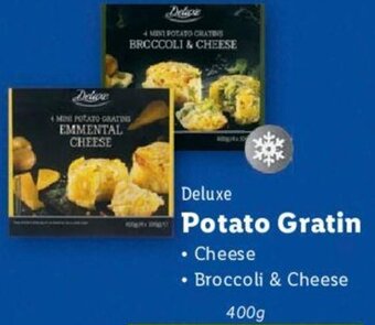 Lidl Deluxe Potato Gratin • Cheese • Broccoli & Cheese 400g offer