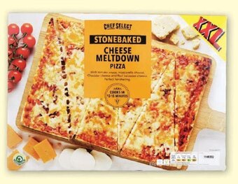 Lidl Chef Select XXL Cheese Meltdown Pizza 810g offer