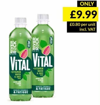 Musgrave MarketPlace 918768 River Rock Vital Guava, Lime & Green Tea 15x450ml offer