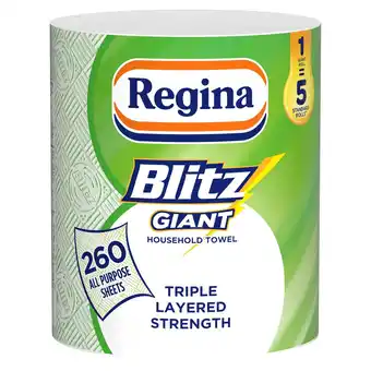 Tesco Regina blitz giant all purpose kitchen towel 1 roll offer