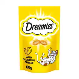 Tesco Dreamies cat treats with cheese 60g offer