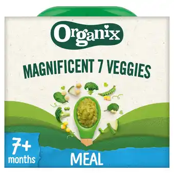 Tesco Organix magnificent 7 veggies baby food 130g offer