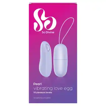 Tesco So divine pearl vibrating love egg offer