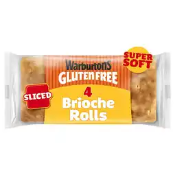Morrisons Warburtons gluten free 4 soft sliced brioche square rolls offer
