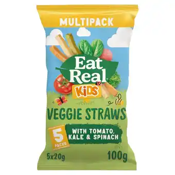 Morrisons Eat real veggie straws kale, tomato, spinach offer
