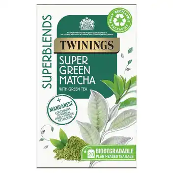 Morrisons Twinings superblends supergreen matcha 20 tea bags offer