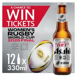 Tesco Asahi super dry lager beer 12x330ml offer