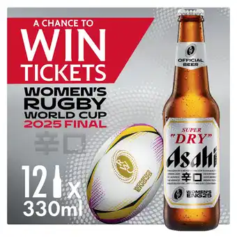 Tesco Asahi super dry lager beer 12x330ml offer