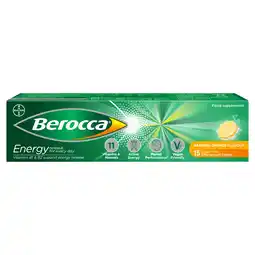 Tesco Berocca orange effervescent vitamin energy tablets 15s offer