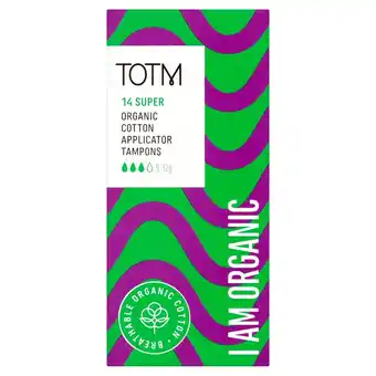 Morrisons Totm organic cotton applicator tampons super offer