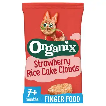 Tesco Organix strawberry rice clouds 40g offer