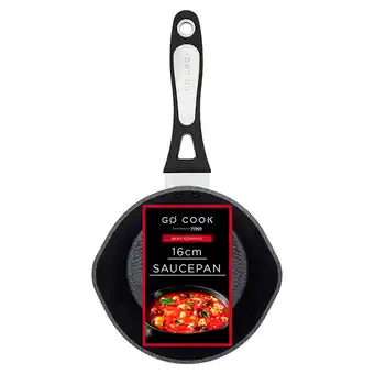 Tesco Go cook heat control forged saucepan 16cm offer