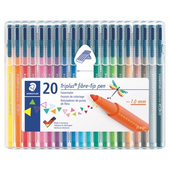 Tesco Staedtler triplus colour fibre pack of 20 offer