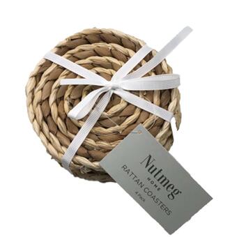 Morrisons Nutmeg home rattan coasters offer