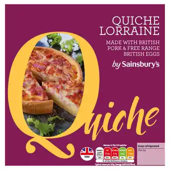 Sainsbury's Sainsbury's quiche lorraine 400g offer