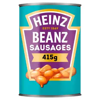 Sainsbury's Heinz baked beans and sausages 415g offer