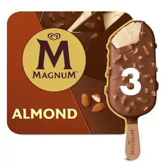 Sainsbury's Magnum almond ice cream sticks 3x100ml offer