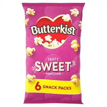 Sainsbury's Butterkist popcorn, sweet cinema style 6x12g offer
