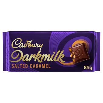 Sainsbury's Cadbury darkmilk salted caramel chocolate bar 85g offer
