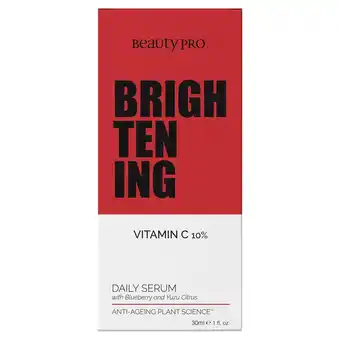 Sainsbury's Beautypro brightening vitamin c 10% daily serum 30ml offer