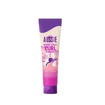 Sainsbury's Aussie work that curl leave in defining curl cream for wavy & curly hair offer