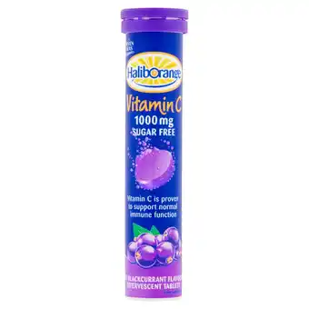 Sainsbury's Haliborange effervescent vitamin c, blackcurrant flavour x20 offer