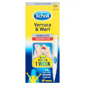 Sainsbury's Scholl verruca & wart complete treatment pen 4+ years 2ml offer