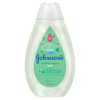 Sainsbury's Johnson's soothing vapour bath 400ml offer
