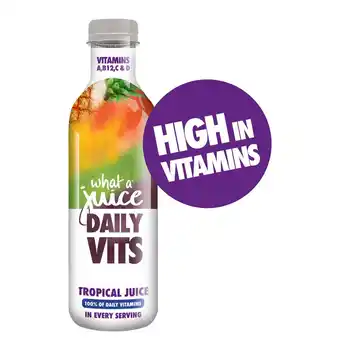 Sainsbury's What a juice daily vits tropical juice 750ml offer