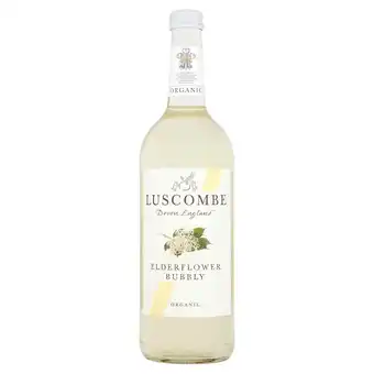 Sainsbury's Luscombe organic elderflower bubbly 74cl offer