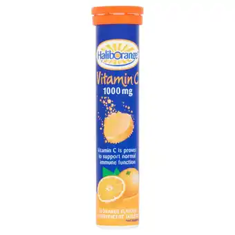 Sainsbury's Haliborange vitamin c tablets, effervescent, ruby red orange x20 offer