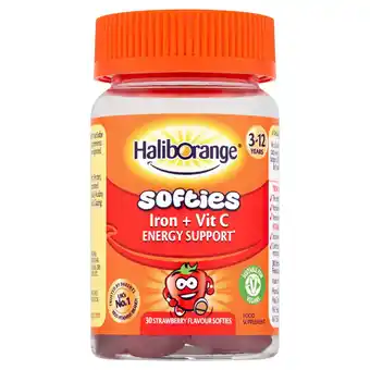 Sainsbury's Haliborange iron & vitamin c energy support strawberry softies x30 offer