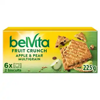 Sainsbury's Belvita apple & pear multigrain fruit crunch 225g offer