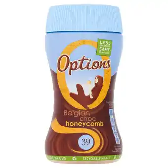 Sainsbury's Options belgian chocolate honeycomb hot chocolate 220g offer