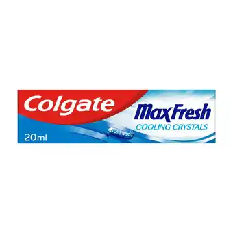 Sainsbury's Colgate max fresh cooling crystals travel size toothpaste 20ml offer