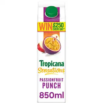 Sainsbury's Tropicana sensations passionfruit punch fruit juice 850ml offer