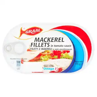 Sainsbury's Graal mackerel fillets in tomato sauce 170g offer