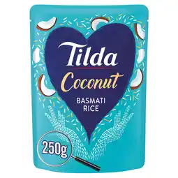 Tesco Tilda coconut basmati rice 250g offer
