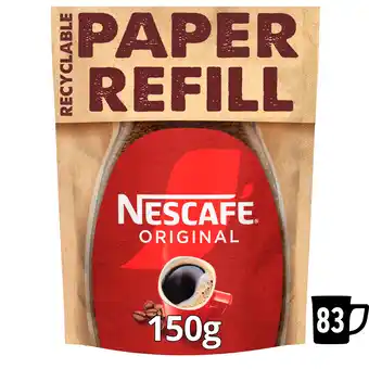 Tesco Nescafe original instant coffee refill 150g offer