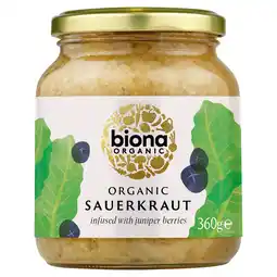 Tesco Biona organic sauerkraut 360g offer