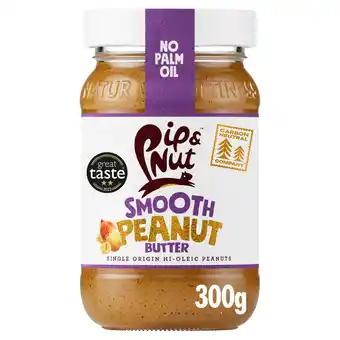 Tesco Pip & nut smooth peanut butter 300g offer