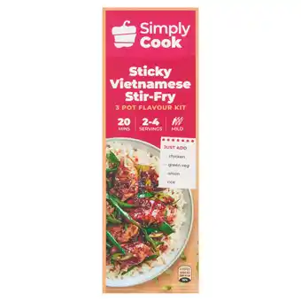 Tesco Simply cook vietnamese pork stir fry recipe kit 85g offer